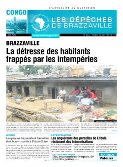 Les Dépêches de Brazzaville : Édition brazzaville du 24 novembre 2015