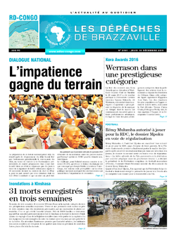 Les Dépêches de Brazzaville : Édition kinshasa du 10 décembre 2015