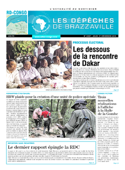 Les Dépêches de Brazzaville : Édition kinshasa du 17 décembre 2015