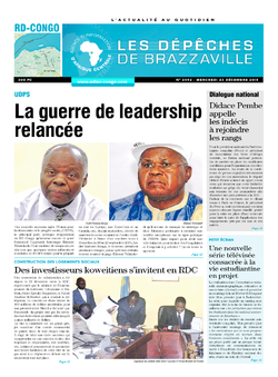 Les Dépêches de Brazzaville : Édition kinshasa du 23 décembre 2015