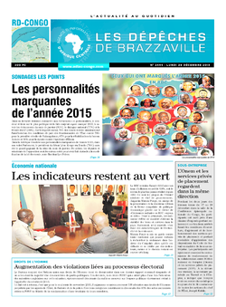 Les Dépêches de Brazzaville : Édition kinshasa du 28 décembre 2015