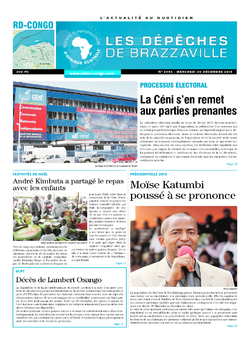Les Dépêches de Brazzaville : Édition kinshasa du 30 décembre 2015