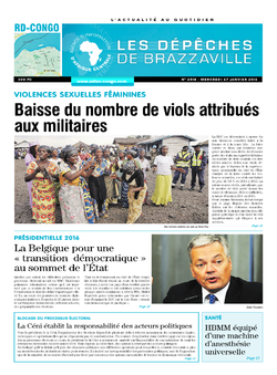 Les Dépêches de Brazzaville : Édition kinshasa du 27 janvier 2016