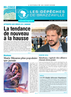 Les Dépêches de Brazzaville : Édition kinshasa du 28 janvier 2016