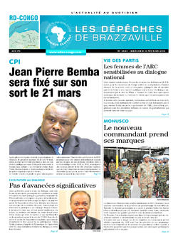 Les Dépêches de Brazzaville : Édition kinshasa du 03 février 2016