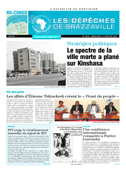 Les Dépêches de Brazzaville : Édition kinshasa du 17 février 2016
