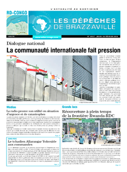 Les Dépêches de Brazzaville : Édition kinshasa du 18 février 2016