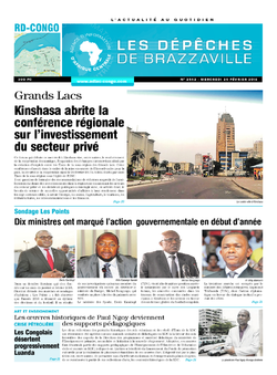 Les Dépêches de Brazzaville : Édition kinshasa du 24 février 2016