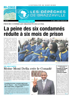 Les Dépêches de Brazzaville : Édition kinshasa du 07 mars 2016