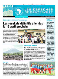 Les Dépêches de Brazzaville : Édition kinshasa du 29 mars 2016