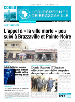 Les Dépêches de Brazzaville : Édition brazzaville du 30 mars 2016