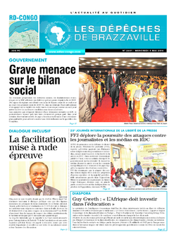 Les Dépêches de Brazzaville : Édition kinshasa du 04 mai 2016