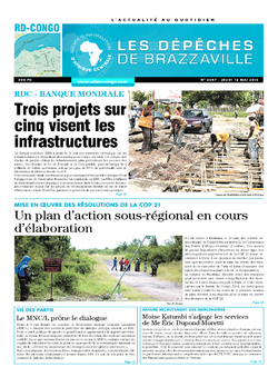 Les Dépêches de Brazzaville : Édition kinshasa du 12 mai 2016