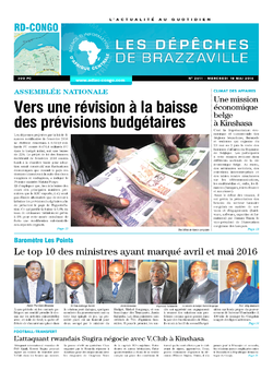 Les Dépêches de Brazzaville : Édition kinshasa du 18 mai 2016
