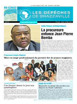 Les Dépêches de Brazzaville : Édition kinshasa du 19 mai 2016