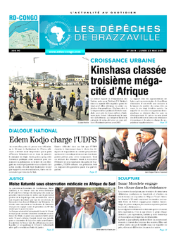 Les Dépêches de Brazzaville : Édition kinshasa du 23 mai 2016