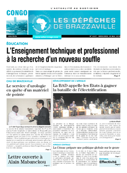 Les Dépêches de Brazzaville : Édition brazzaville du 25 mai 2016