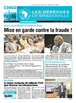Les Dépêches de Brazzaville : Édition brazzaville du 30 mai 2016