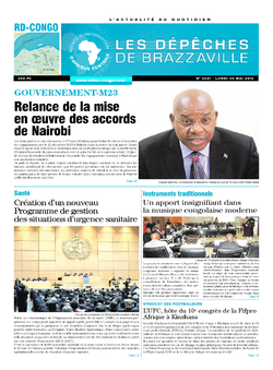 Les Dépêches de Brazzaville : Édition kinshasa du 30 mai 2016