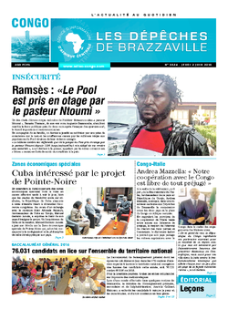 Les Dépêches de Brazzaville : Édition brazzaville du 02 juin 2016