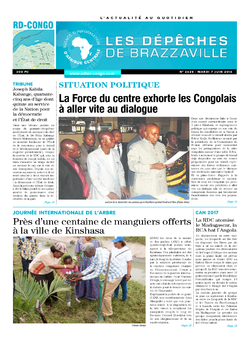 Les Dépêches de Brazzaville : Édition kinshasa du 07 juin 2016