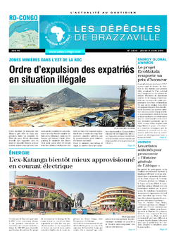 Les Dépêches de Brazzaville : Édition kinshasa du 09 juin 2016