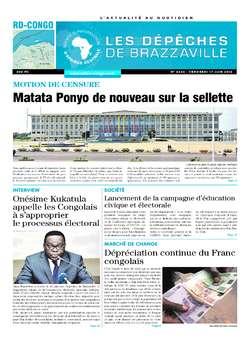 Les Dépêches de Brazzaville : Édition kinshasa du 17 juin 2016