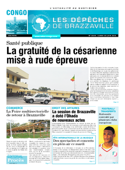 Les Dépêches de Brazzaville : Édition brazzaville du 20 juin 2016