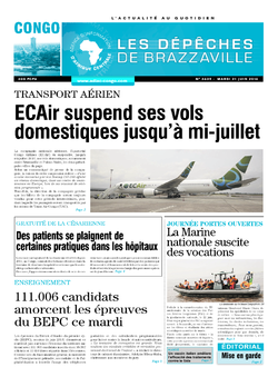 Les Dépêches de Brazzaville : Édition brazzaville du 21 juin 2016