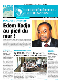 Les Dépêches de Brazzaville : Édition kinshasa du 21 juin 2016