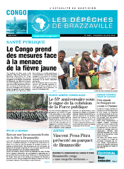 Les Dépêches de Brazzaville : Édition brazzaville du 24 juin 2016