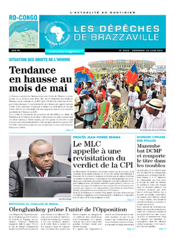 Les Dépêches de Brazzaville : Édition kinshasa du 24 juin 2016