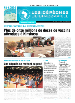 Les Dépêches de Brazzaville : Édition kinshasa du 28 juin 2016