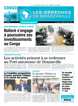 Les Dépêches de Brazzaville : Édition brazzaville du 30 juin 2016