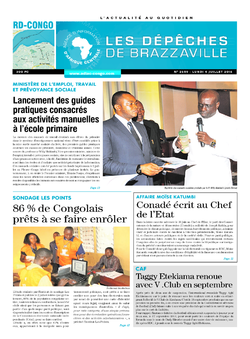 Les Dépêches de Brazzaville : Édition kinshasa du 04 juillet 2016