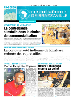 Les Dépêches de Brazzaville : Édition kinshasa du 07 juillet 2016