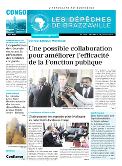 Les Dépêches de Brazzaville : Édition brazzaville du 15 juillet 2016