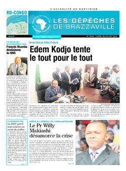 Les Dépêches de Brazzaville : Édition kinshasa du 18 juillet 2016