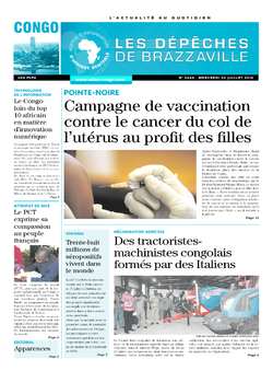 Les Dépêches de Brazzaville : Édition brazzaville du 20 juillet 2016