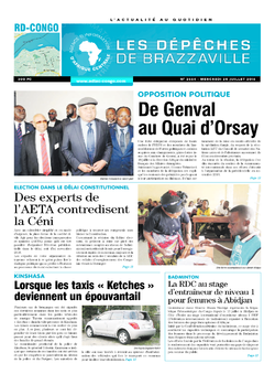 Les Dépêches de Brazzaville : Édition kinshasa du 20 juillet 2016