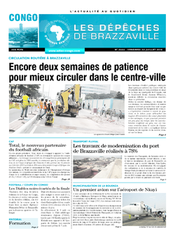 Les Dépêches de Brazzaville : Édition brazzaville du 22 juillet 2016