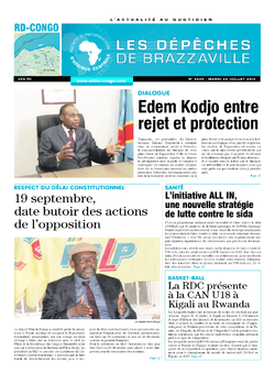 Les Dépêches de Brazzaville : Édition kinshasa du 26 juillet 2016