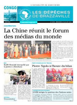 Les Dépêches de Brazzaville : Édition brazzaville du 27 juillet 2016