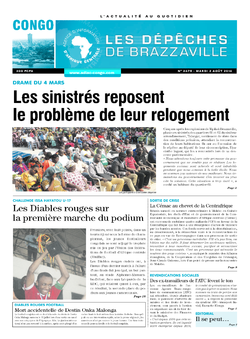Les Dépêches de Brazzaville : Édition brazzaville du 02 août 2016