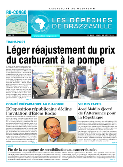 Les Dépêches de Brazzaville : Édition kinshasa du 25 août 2016