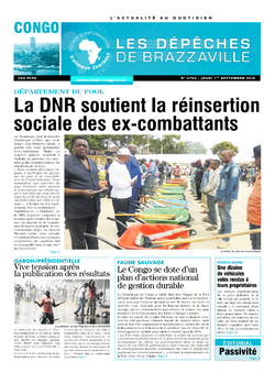 Les Dépêches de Brazzaville : Édition brazzaville du 01 septembre 2016