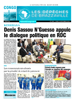 Les Dépêches de Brazzaville : Édition brazzaville du 05 septembre 2016