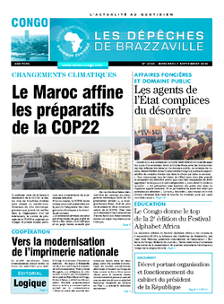 Les Dépêches de Brazzaville : Édition brazzaville du 07 septembre 2016