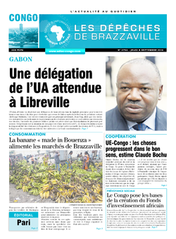 Les Dépêches de Brazzaville : Édition brazzaville du 08 septembre 2016