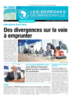 Les Dépêches de Brazzaville : Édition kinshasa du 09 septembre 2016